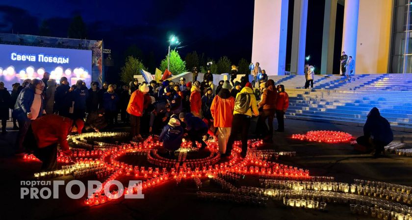 Чебоксарцы зажгли свет памяти в честь погибших в Великой Отечественной войне