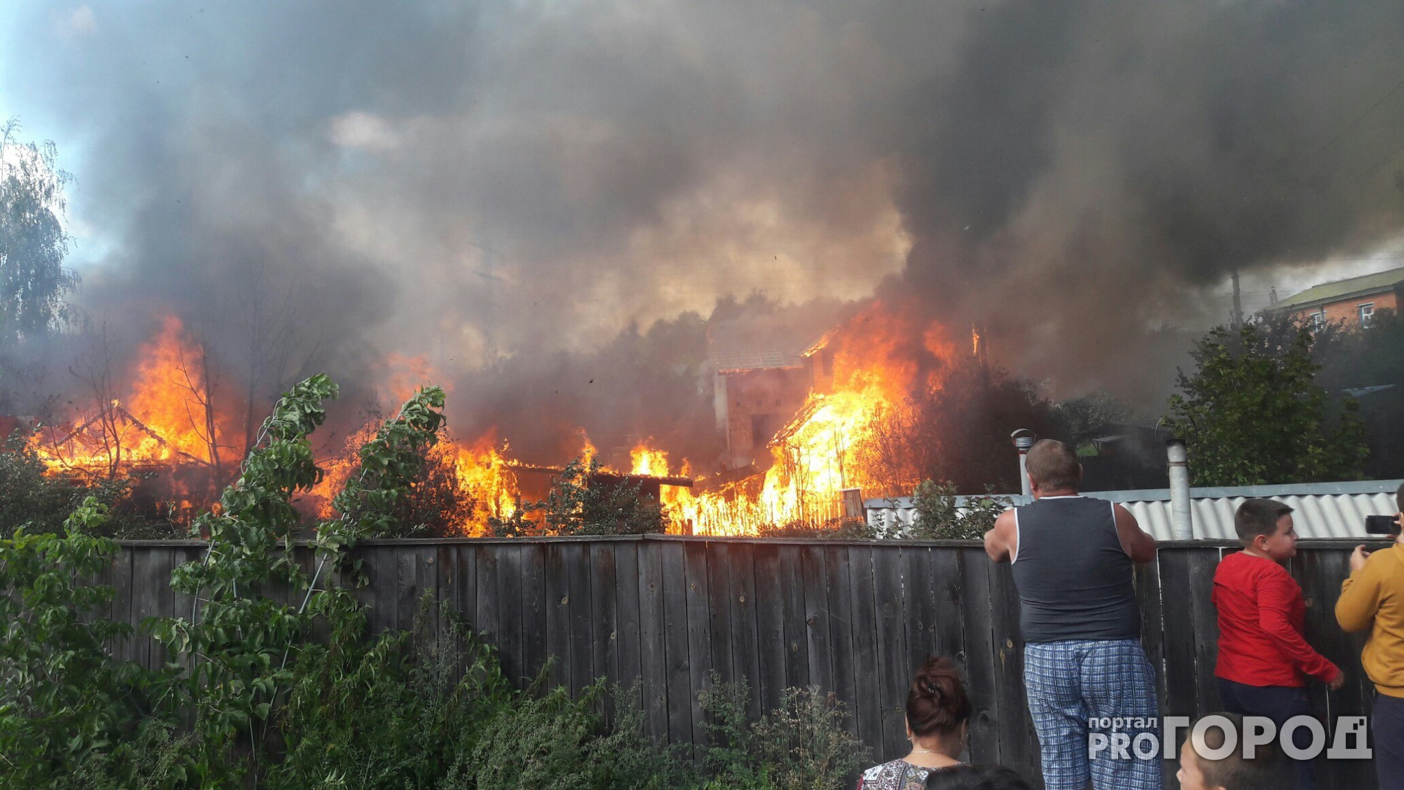 В Чувашии пока хозяйка была в гостях, ее дом сгорел
