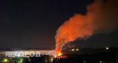 В Чебоксарском районе поднялся столб дыма и огня