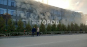 В Шумерле горит завод спецавтомобилей