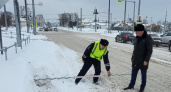 Прокуратура и ГИБДД нашли в Чебоксарах снежные валы, которые мешают обзору водителей