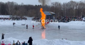 В чебоксарском парке на празднике весны сожгли чучело Масленицы