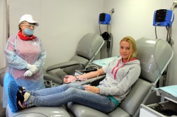 В Чебоксарах в ходе акции в поддержку донорства заготовлено 50 литров крови