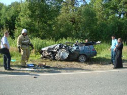 В Чувашии столкнулись 4 автомобиля: один человек погиб, еще пятеро в больнице