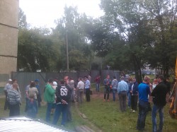 В Чебоксарах жильцы дома протестуют против застройки на Ленинского Комсомола