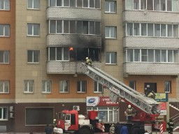 Видео: в Чебоксарах на Ярославской горела квартира