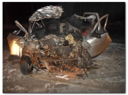 В Канашском районе после столкновения лоб в лоб погиб водитель легковушки