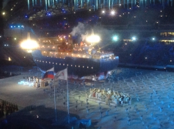 Кульминацией открытия Паралимпиады стало появление на стадионе ледокола 