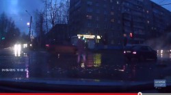 Видео ДТП в Чебоксарах: после столкновения автомобиль выбросило в сторону остановки