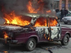 В Новочебоксарске снова подожгли автомобиль