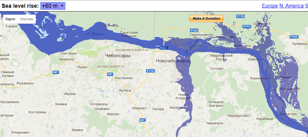 Карта затопления оренбургской области