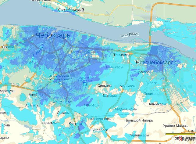 Толиково новочебоксарск карта