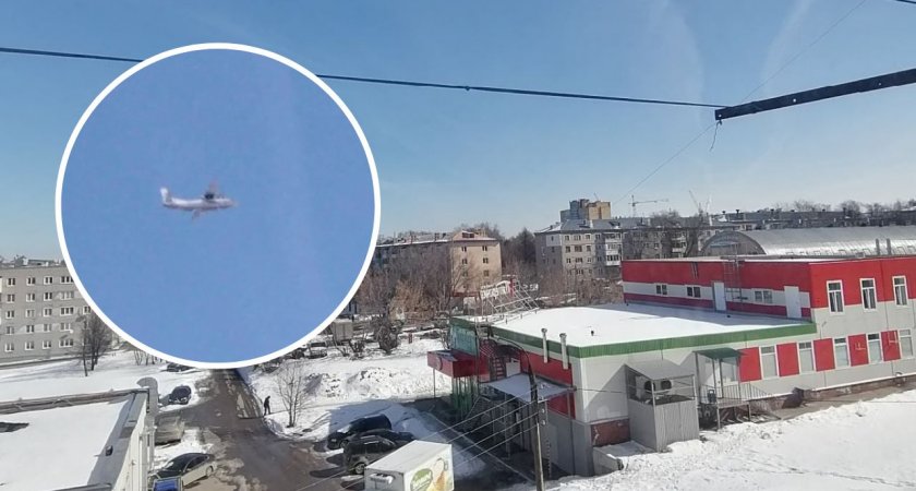Чебоксарцев встревожил самолет, который около десяти раз пролетел над городом