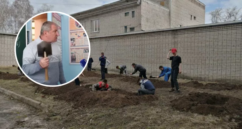 Фото к статье: Учитель ОБЖ рассказал про урок, где ребята рыли окопы во дворе техникума