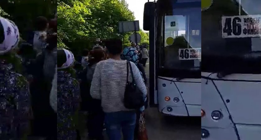 В Чебоксарах задымился автобус, полный людей