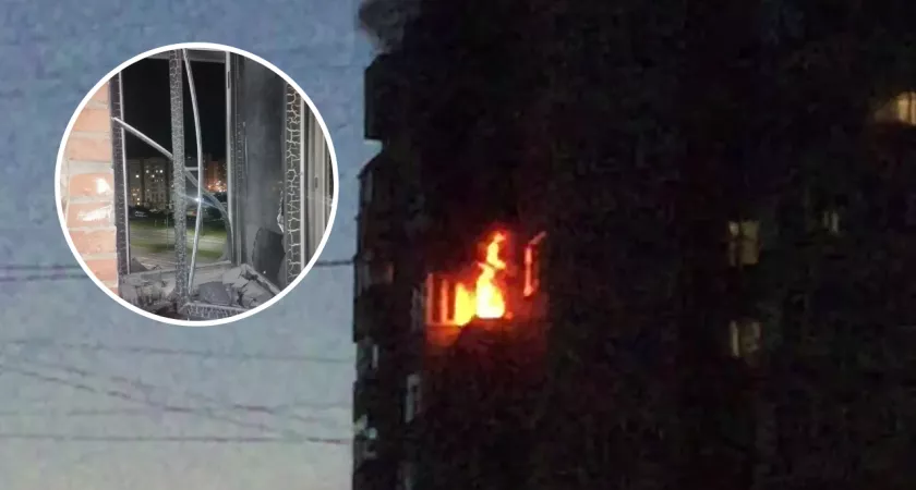 Фото к статье: В Чебоксарах хозяин 5-комнатной квартиры сам потушил пожар: увезли с ожогами