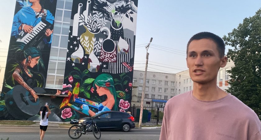 Чебоксарец разрисовал стену 6-этажного здания, чтобы побороться за 200 тысяч рублей