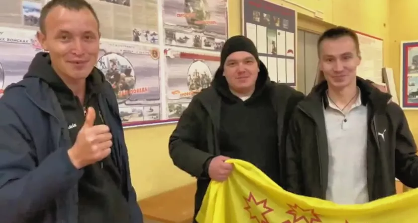 Фото к статье: Мобилизованные чебоксарцы записали видео из военкомата: “Мы едем Родину защищать!”