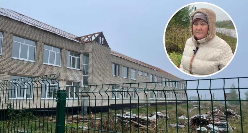 Фото к статье: Школу без крыши в Чебоксарском районе заливает дождями: “Подрядчик нас завтраками кормит”