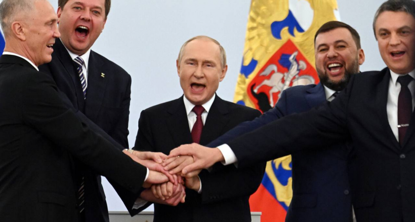 Путин включил в состав России четыре новые области: "Навсегда"