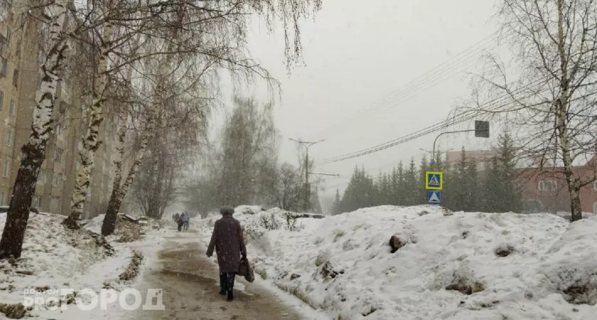 Фото к статье: В воскресенье снегопад в Чувашии превратится в дождь