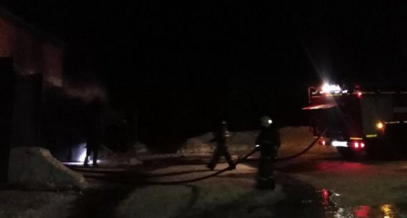 В Моргаушском районе сгорел школьный автобус
