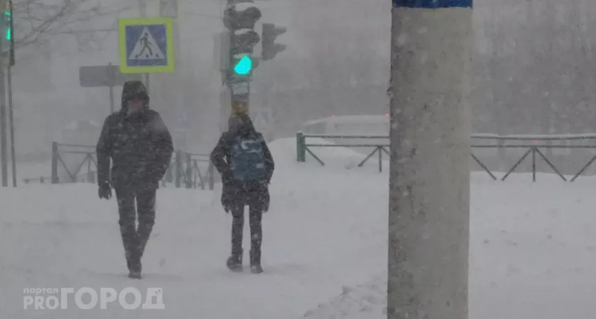 Фото к статье: Сильный снегопад обрушится на Чебоксары перед выходными