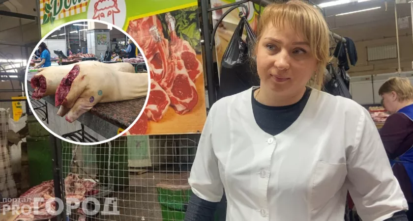 Фото к статье: Какое мясо продают на чебоксарском рынке и как проверяют: "С сибирской язвой все строго"