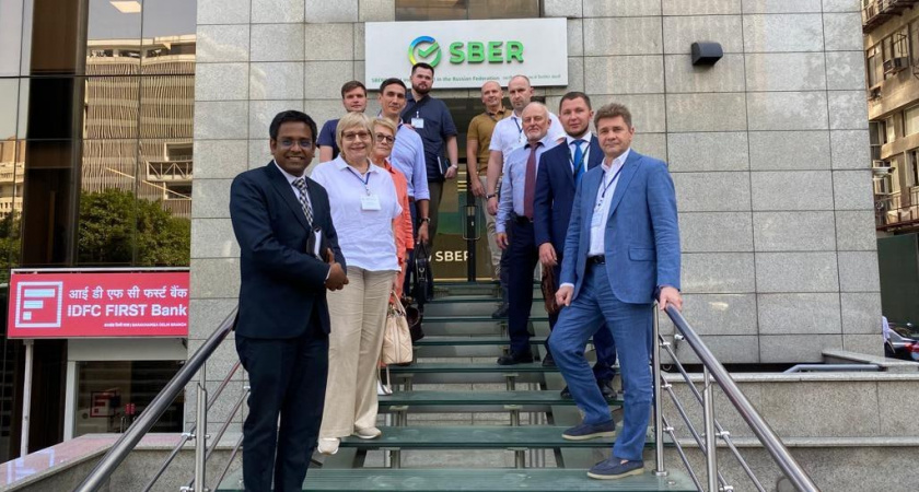 Предприниматели из Чувашии посетили индийский офис Сбера