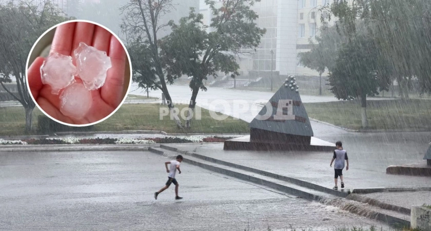 Фото к статье: В Чебоксарском районе выпал град размером с яйцо, а на Новочебоксарск обрушился ливень