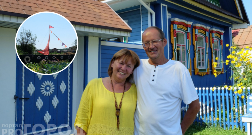 Семья из Чебоксарского района превратила свой дом в украшение деревни: "Все делали сами"