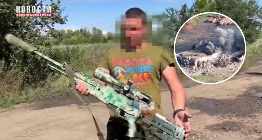 Фото к статье: Военные из Чувашии показали землякам, которые привезли гуманитарку, чем занимаются в зоне СВО