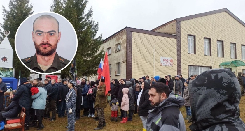 Фото к статье: В Чувашии простились с военным, погибшим на СВО: "Не пожалел жизни ради каждого соотечественника"
