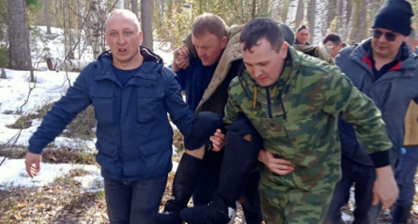 Полицейские обнаружили в чувашском лесу обессиленного и замерзшего пенсионера