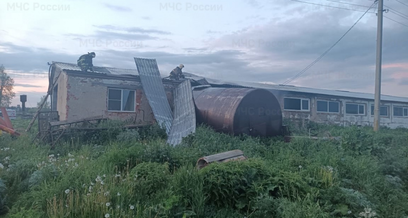 В Чувашии из-за грозы загорелась ферма