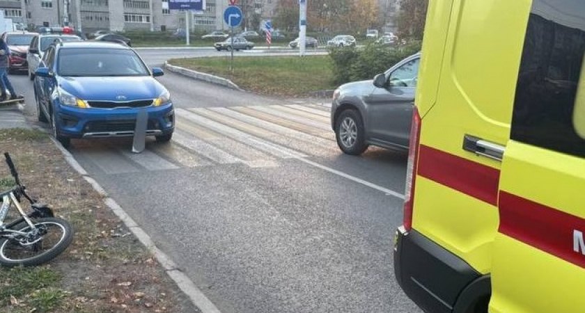 В Новочебоксарске на пешеходном переходе сбили ребенка: мчался на велосипеде