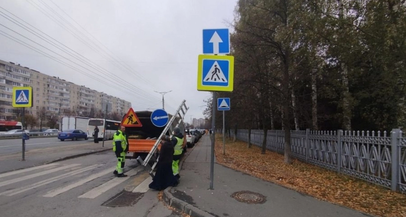Фото к статье: В Чебоксарах на участке дороги в Новоюжном районе ввели одностороннее движение