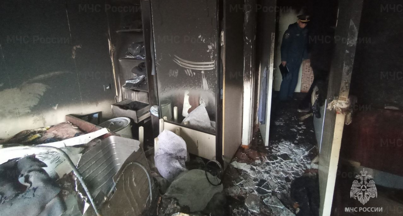 Пожилая чебоксарка чуть не погибла из-за пожара в квартире соседей