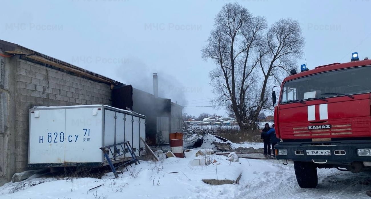 На Рождество в одном из районов Чувашии случился пожар