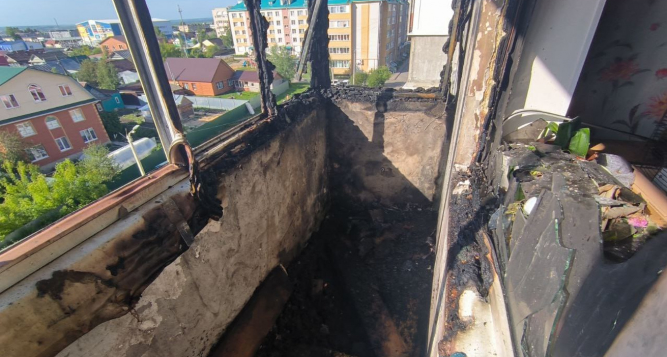 Бутылка с водой стала причиной пожара в Канаше