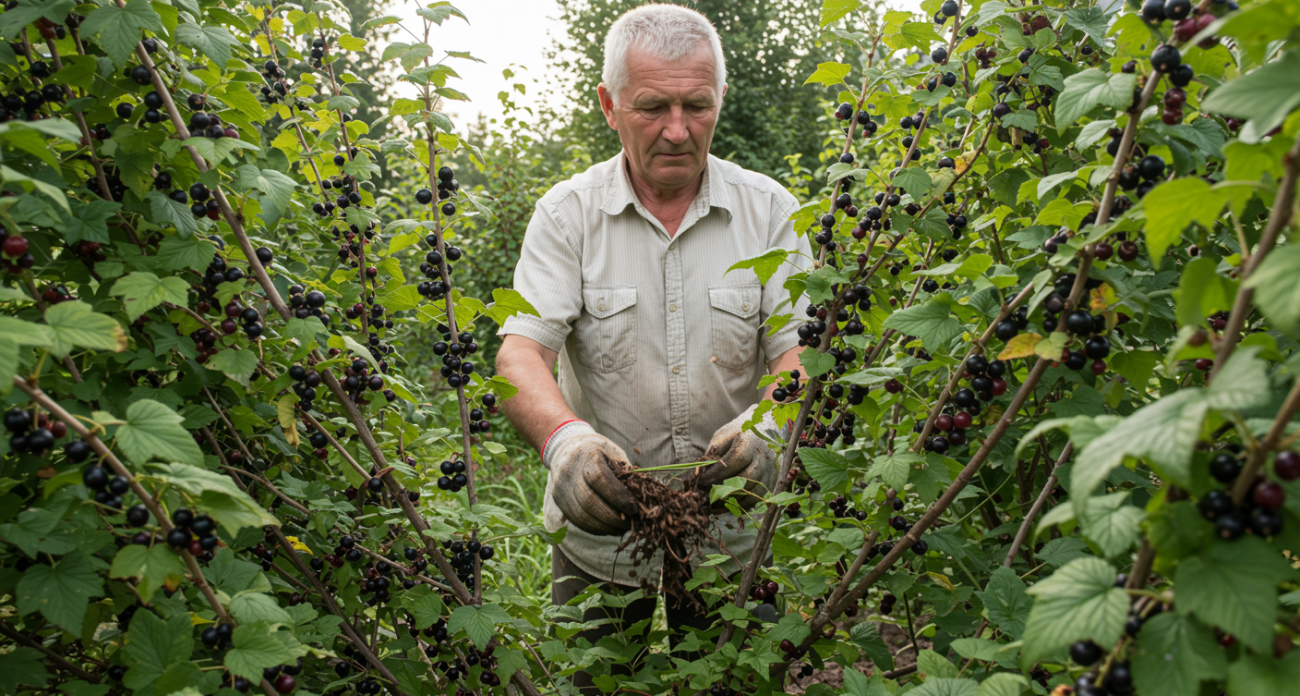 Рассыпаю под кустами — получаю тонну урожая: смородина свисает гроздьями словно виноград