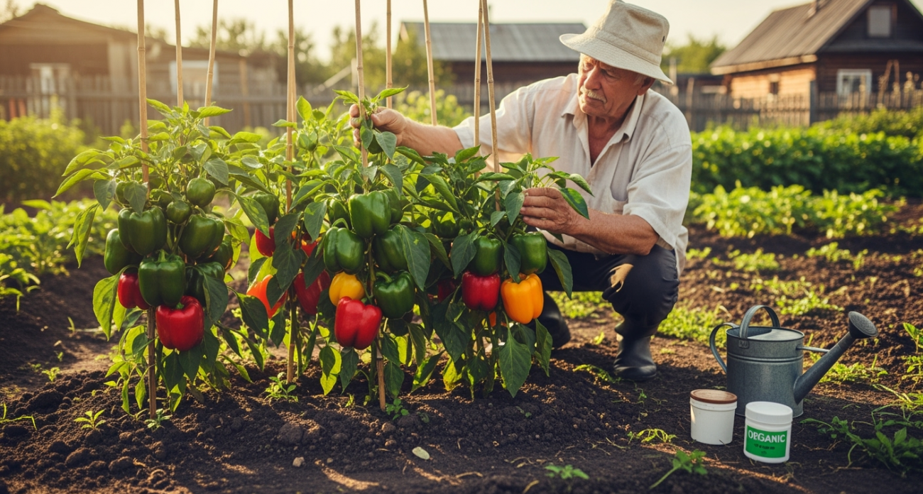 Жалею, что раньше не знал: вот чем удобрять перец, чтобы вырос крупным, сочным и вкусным