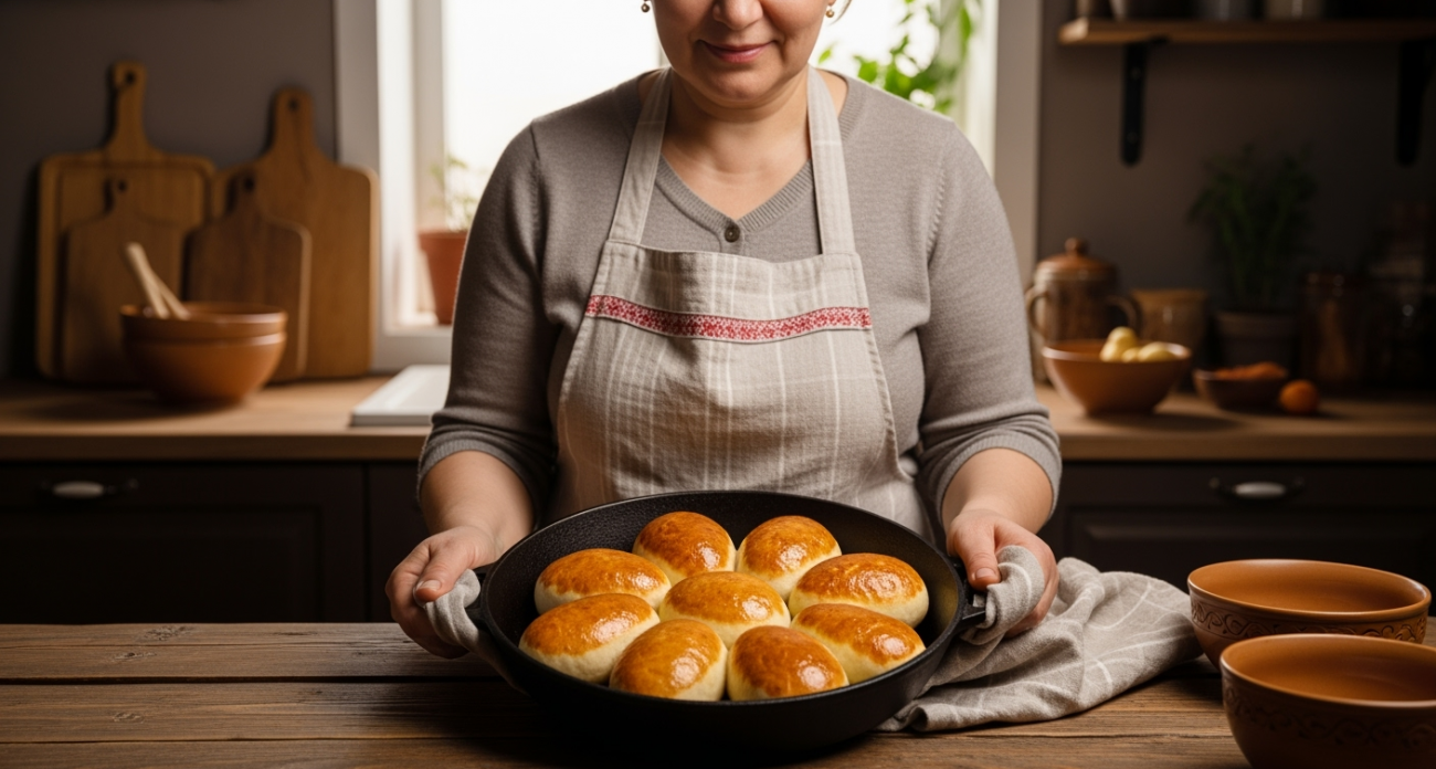 Смешиваю стакан кефира с мясным фаршем: получается множество аппетитных ленивых беляшей
