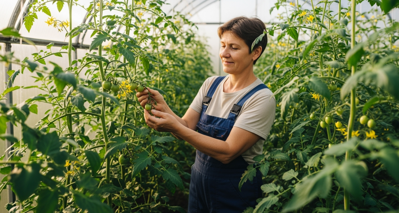 Томаты зацвели — вношу в теплицу 1 препарат — пустоцветы пропадают, кусты радуют обильными завязями