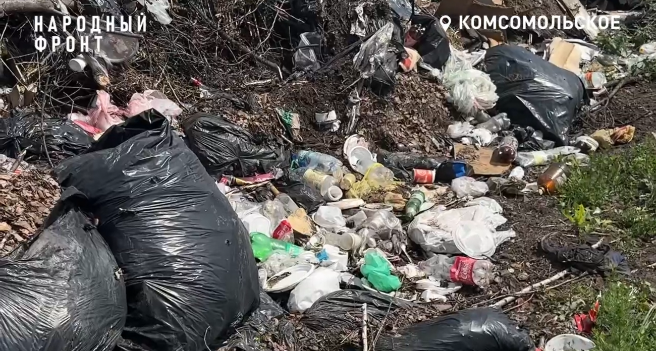 Жители Комсомольского жалуются на вонючую закрытую свалку, которую некоторые продолжают использовать