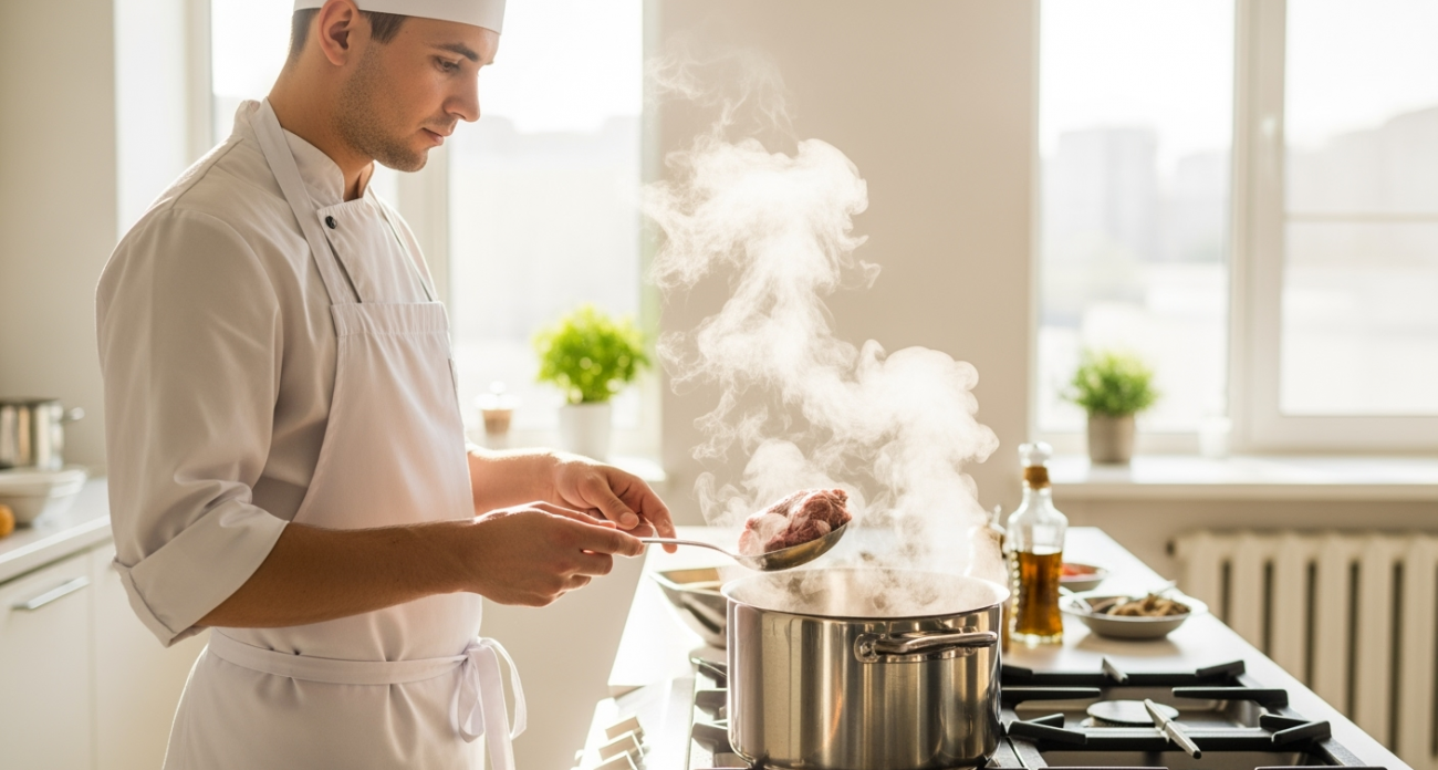Нужно ли сливать «первую воду» при варке мяса: объяснил шеф-повар - запомните эти правила