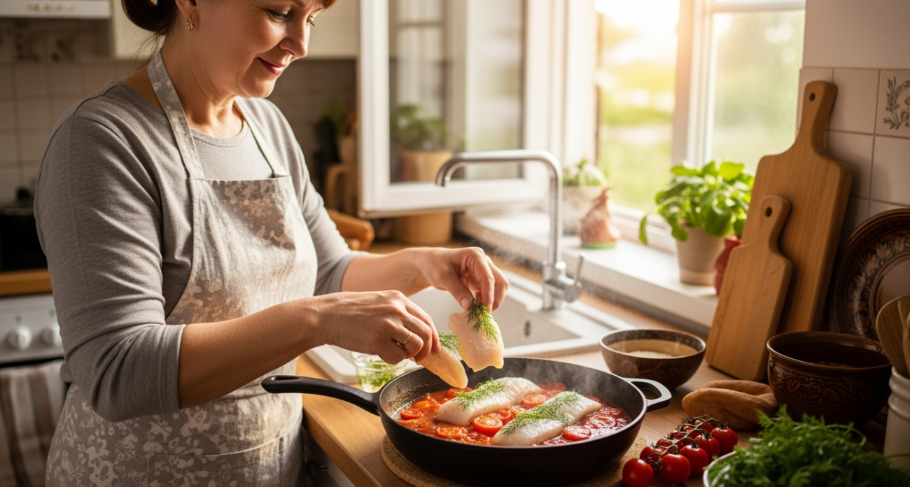 В Финляндии минтай готовят только так: никакого обжаривания, получается вкусным и сочным — семью за уши не оторвать