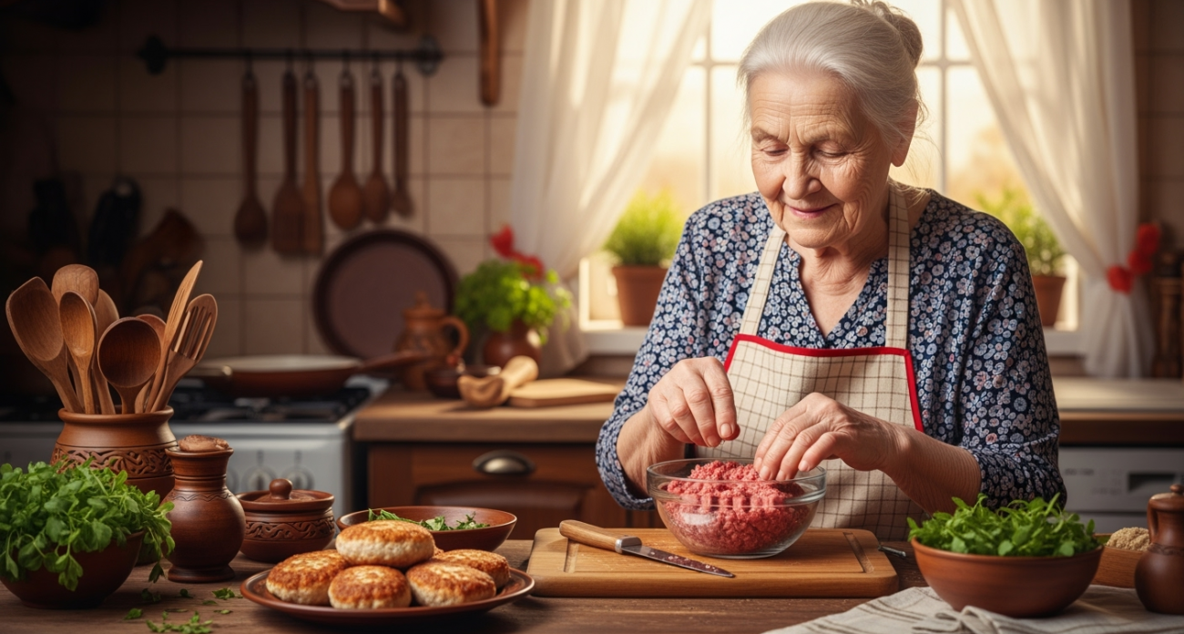 Чтобы котлеты получались нежными как облако, бабуля научила добавлять в фарш особый ингредиент: теперь готовлю только так