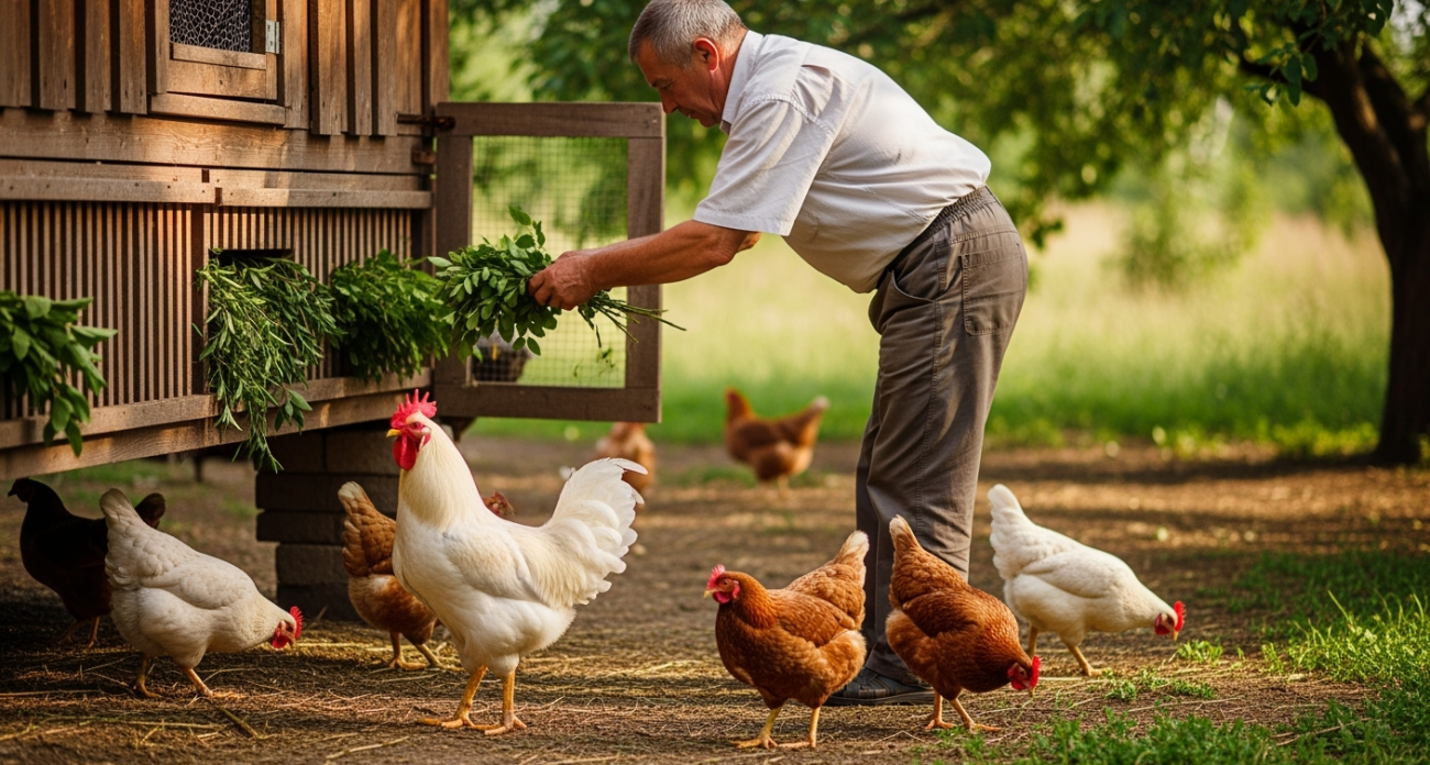 Вши с кур исчезнут навсегда: разбрасываем 3 веточки в курятнике — и облысение несушкам больше не грозит