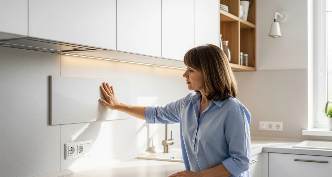 Фото к статье: Он прочный, как камень, и гладкий, словно шелк: покрытие, которое лучше плитки - для кухни и ванной